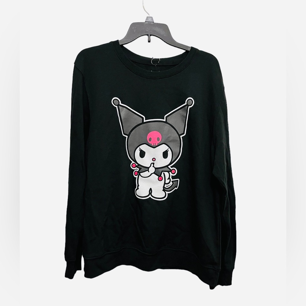 Bioworld X Sanrio Kuromi Black Graphic Print Sweatshi… - Gem